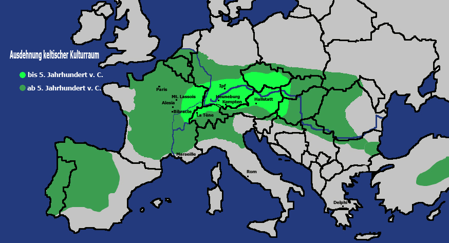 Ausbreitung Kelten Europa